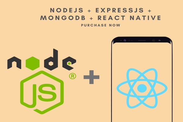React Native + Nodejs + Expressjs + Mongodb