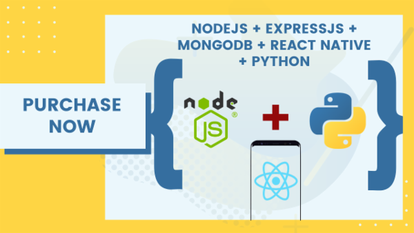 Python3 + React Native + Nodejs + Express.js + Mongodb